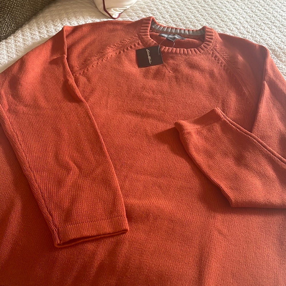 NWT Eddie Bauer “sweatshirt “ style sweater